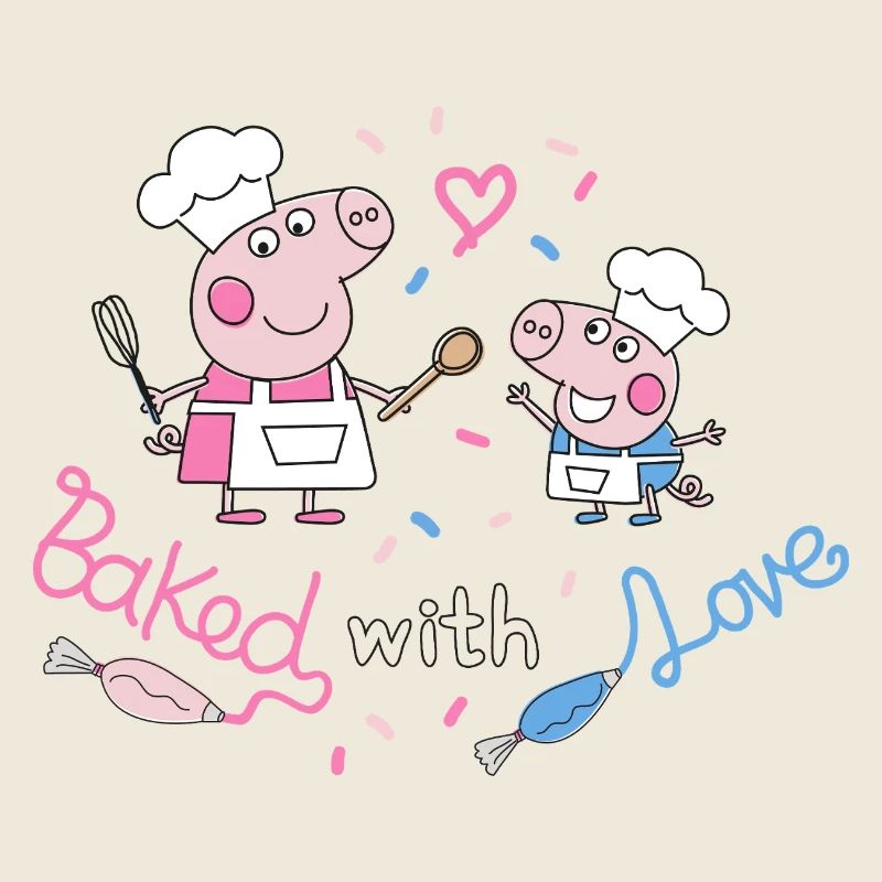 Peppa Pig Design Baked With Love