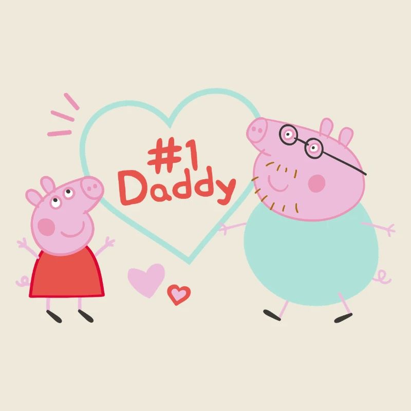 Peppa Pig Design No. 1 Daddy: Peppa & Papa Wutz