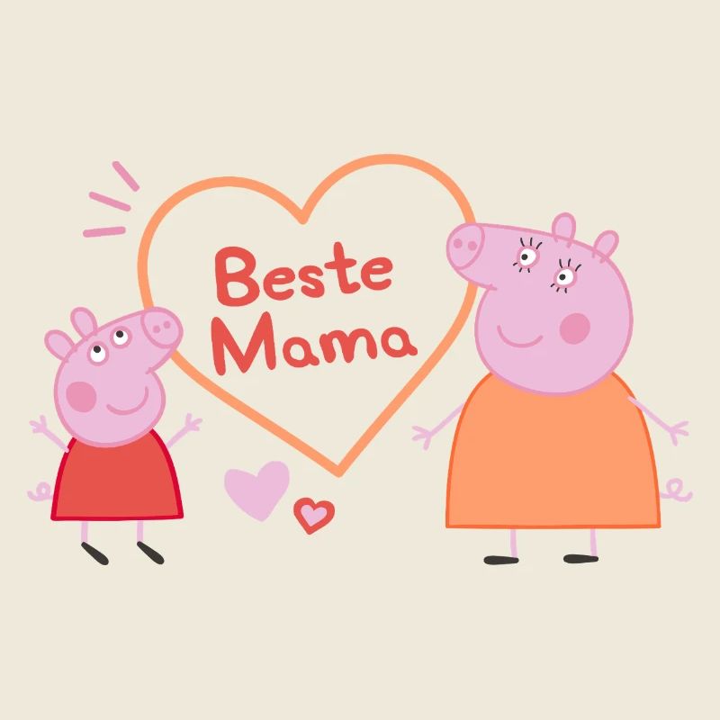 Peppa Pig Design Best Mom