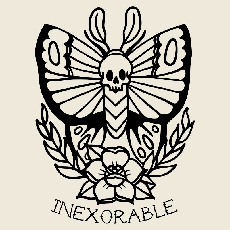 Traditionelle Tattoo-Motte