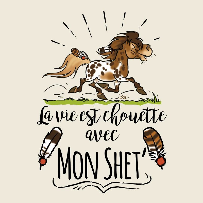 La vie est chouette avec mon shet 1 texte noir