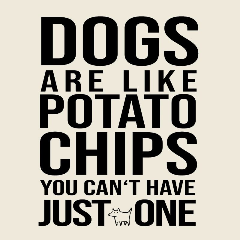Hunde sind wie chips Hund Hündchen Hundefreund