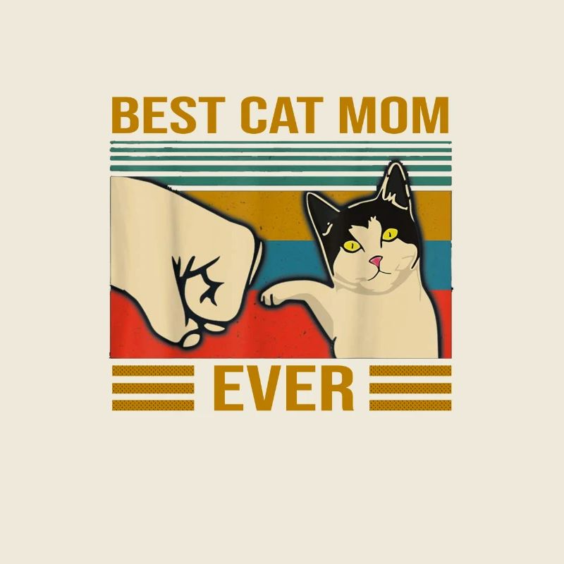 Best Cat Mom Ever Bump Fit