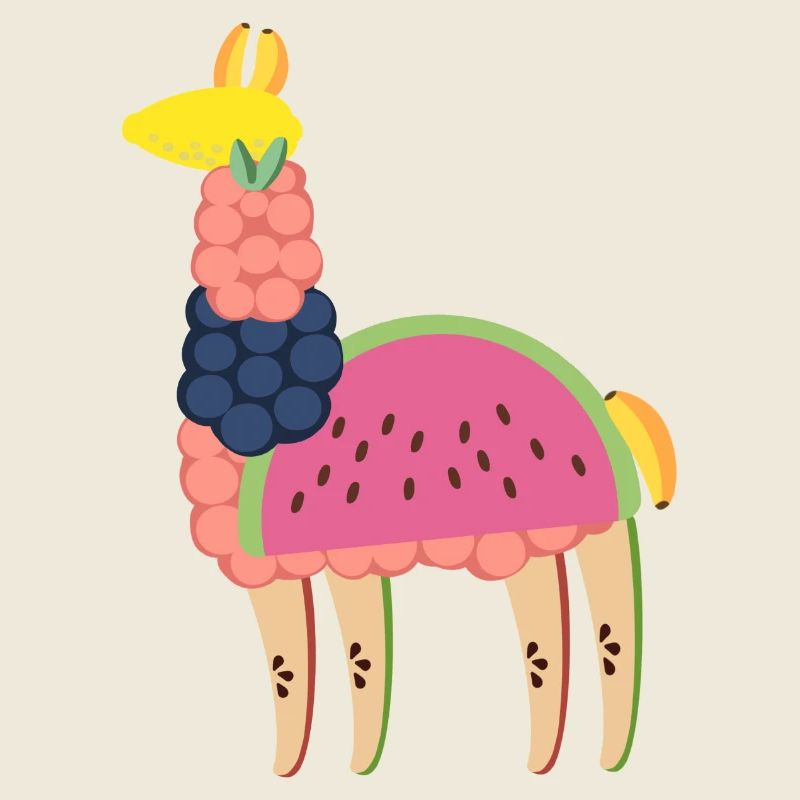 Good Mood Fruity Llama