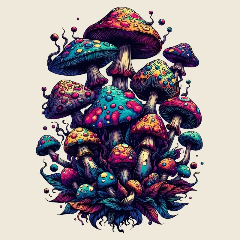 Magie des champignons psychédéliques