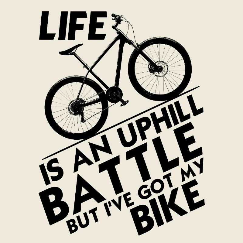 La vie est une bataille difficile, mais j’ai mon vélo !