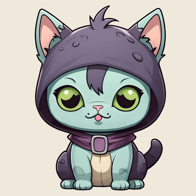Chat monstre d’Halloween