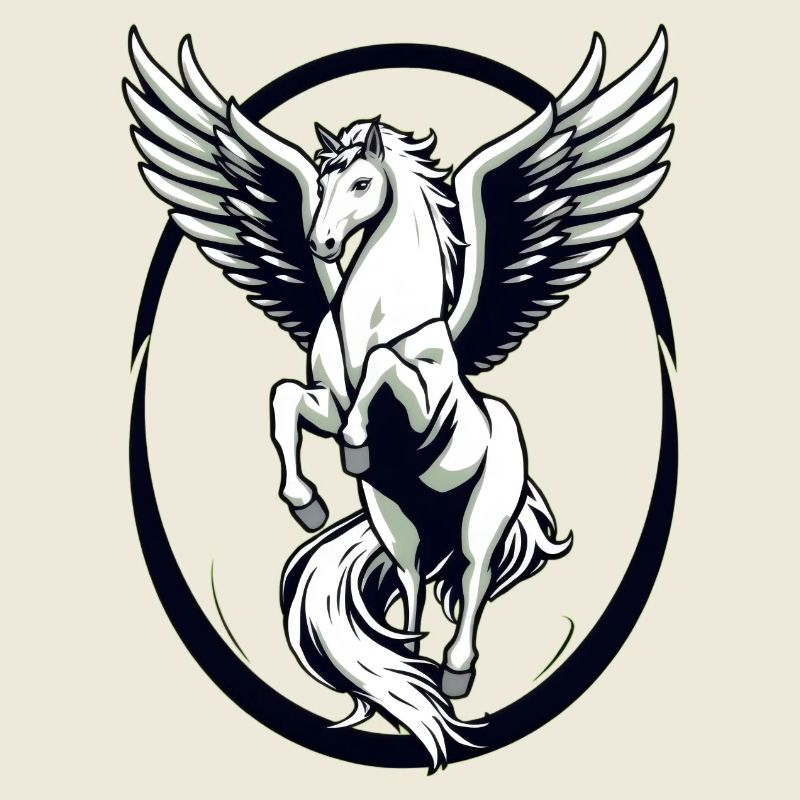 Cool White Pegasus