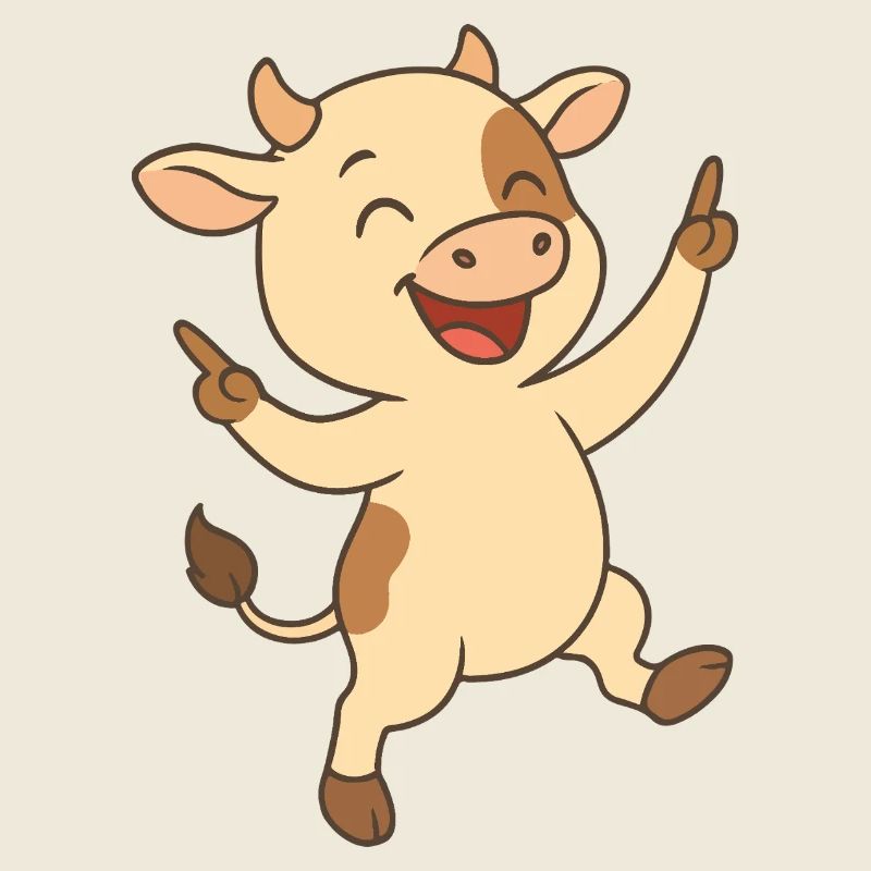 Glückliches Kälbchen