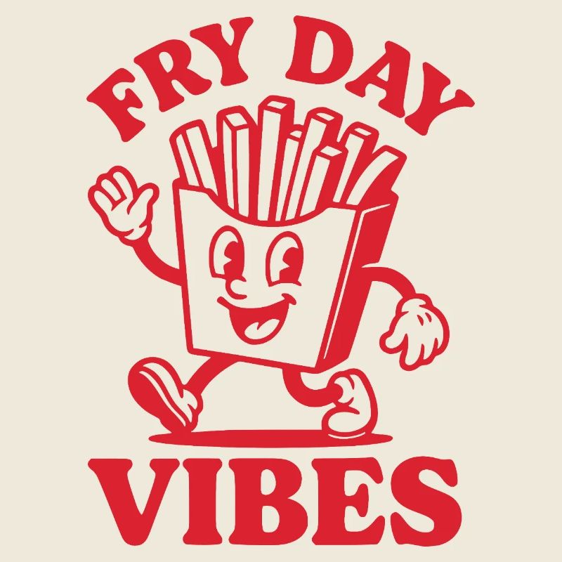 Fry Day Vibes – Lustiger Pommes Spruch