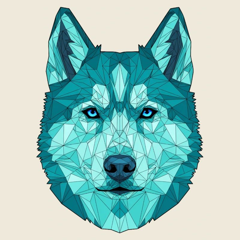 Geometrisch Wolf