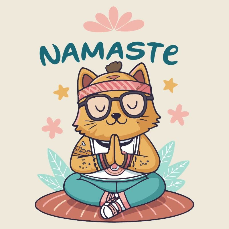 Zen Namaste Yogi-Katze