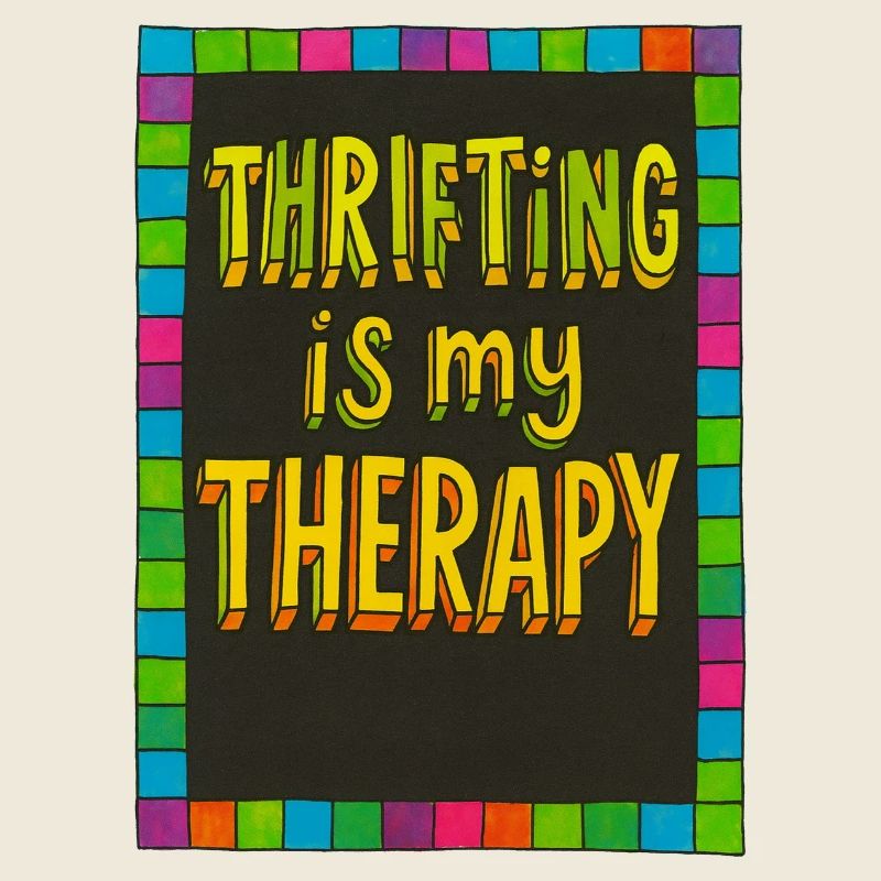 Secondhand-Therapie: Neonfarbener Rand