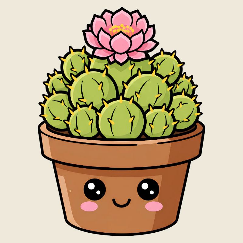 Kawaii Cactus Bloom Pot