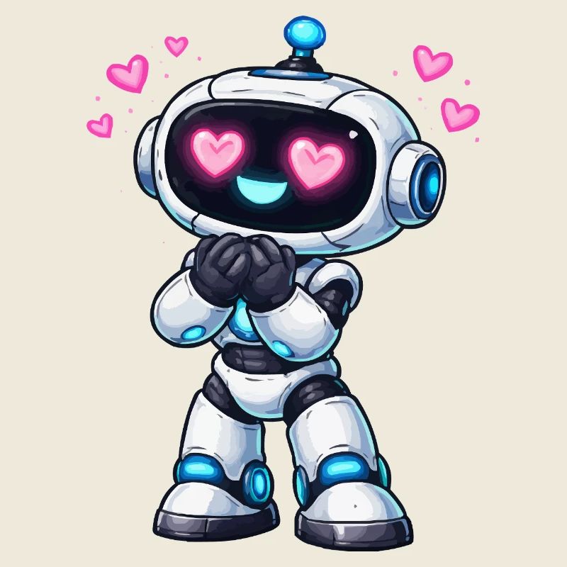 Kawaii Heart Robot Loveblick