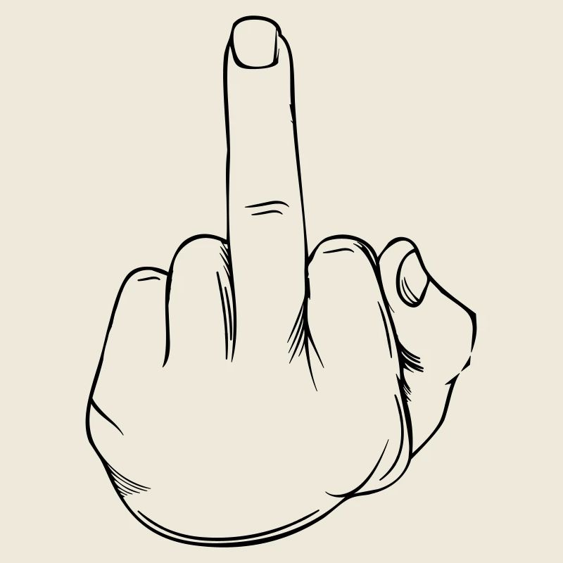 Mittelfinger Statement