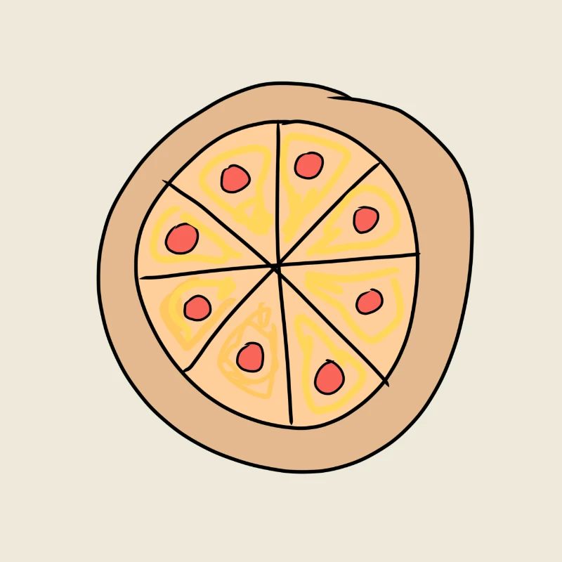 Pizza Symbol Salami Essen