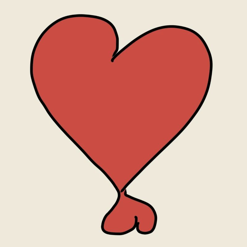 zwei Herzen Herz rot