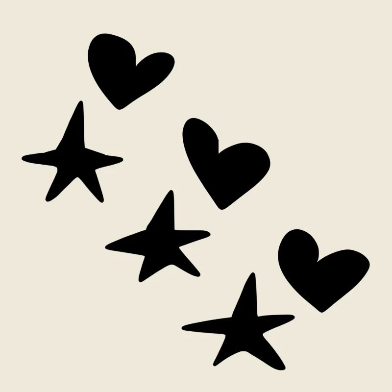Hearts Stars Pattern Icon