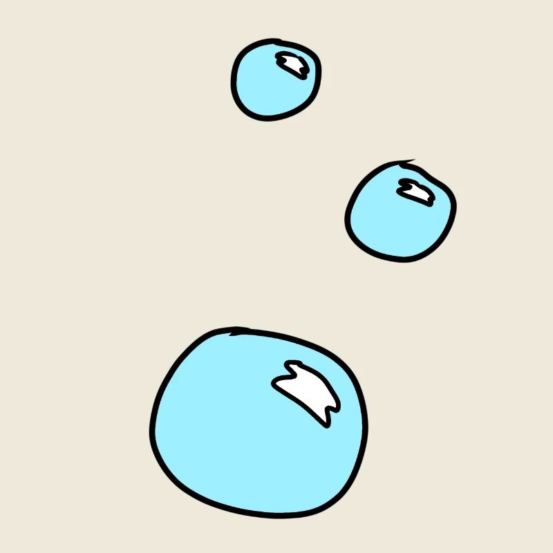 Soap Bubbles Circles Shape Water Blue