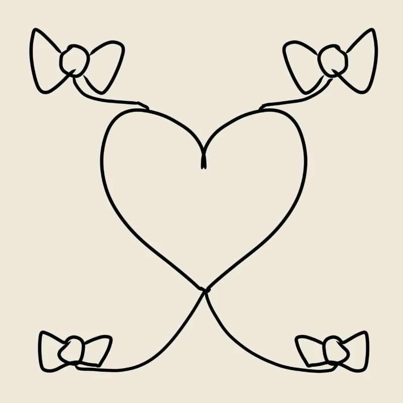 herz schleife muster formen