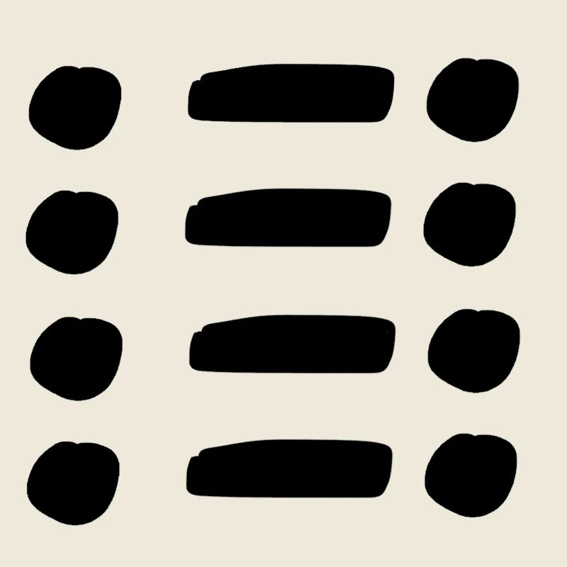 Ligne, points, point, forme, symbole