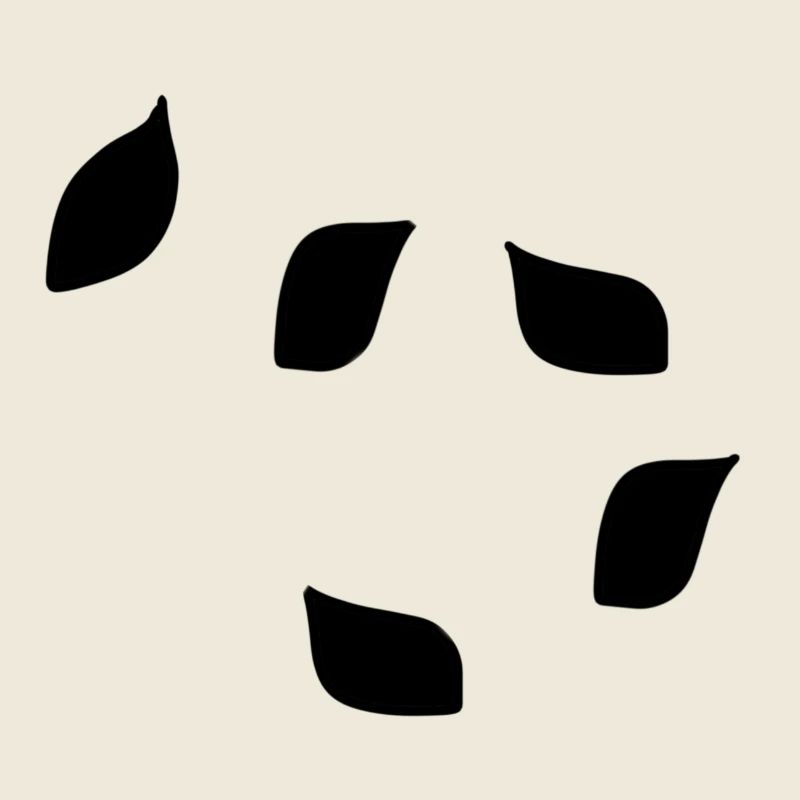 Arbre à motif de feuilles à cinq feuilles