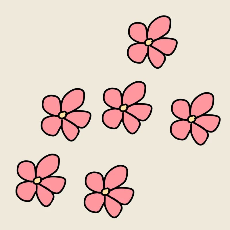 Symbole végétal motif fleur nature rose