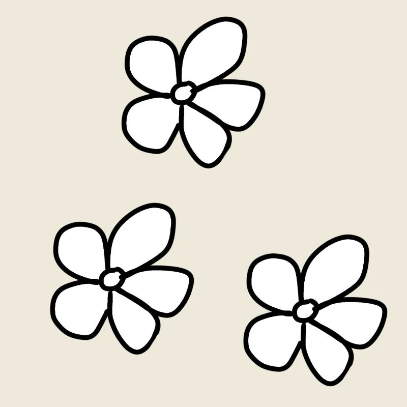 drei Blumen Blume Pflanze muster