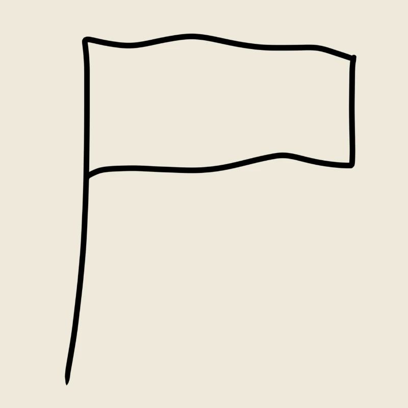 Forme du symbole du drapeau