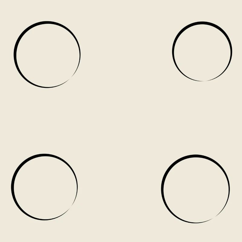 vier kreise kreis form symbol