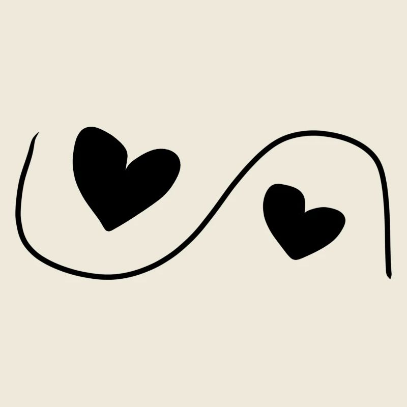 Deux cœurs cœur amour
