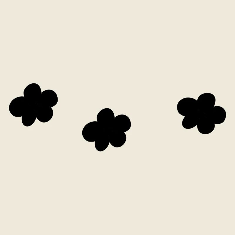 Icône En Forme De Fleur Trois Fleurs