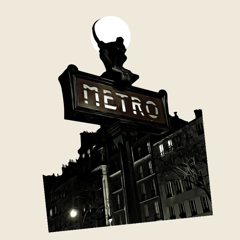 Pariser Metrostation dunkel