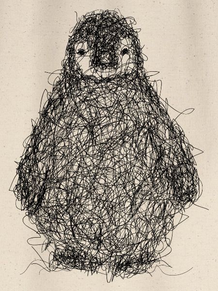 Scribbling penguin