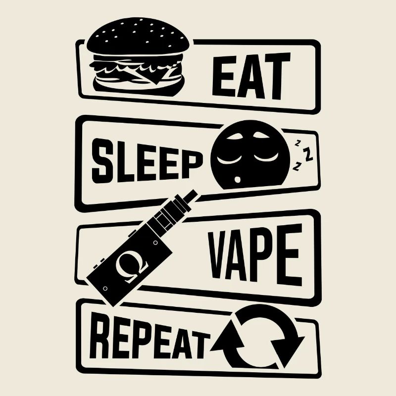 Mangez le sommeil Vape Répéter - Vaping vaper Subohm liquide
