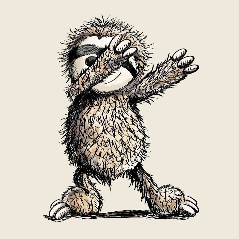 Dabbing Sloth - Dab Dance - Les paresses