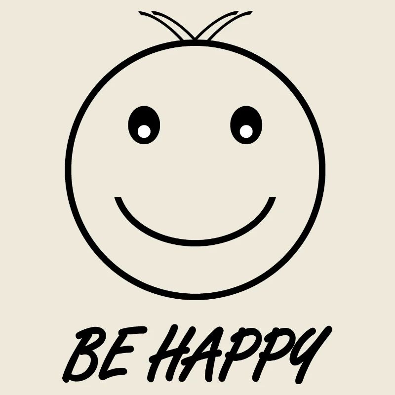 BE HAPPY schwarz