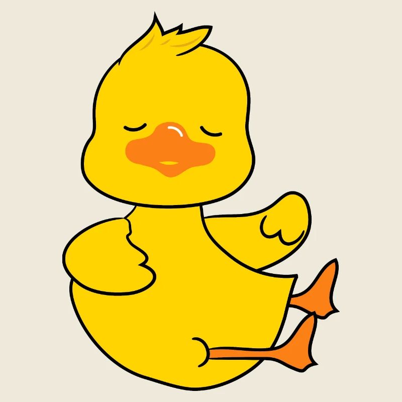 Mignon bébé canard personnage 4