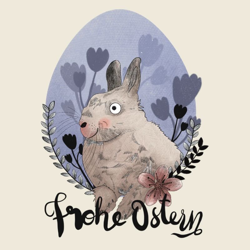 Illustration de lapin de Pâques Joyeuses Pâques