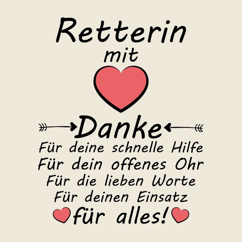 Retterin Danke Dankeschön sagen Leben gerettet