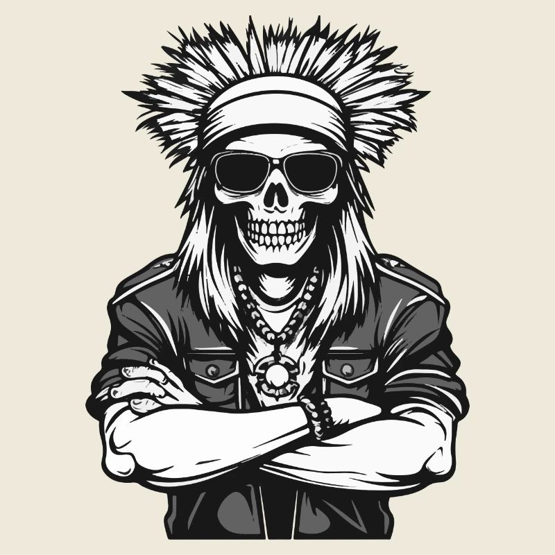 Crâne Apache Indien