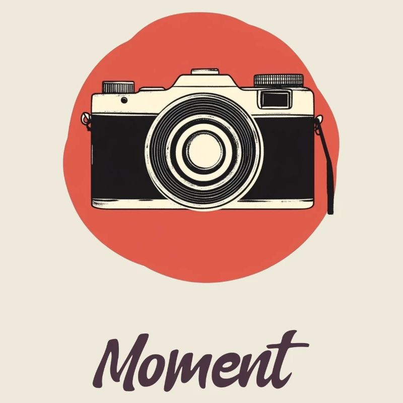 Minimalist Camera Design Simple Modern Gift