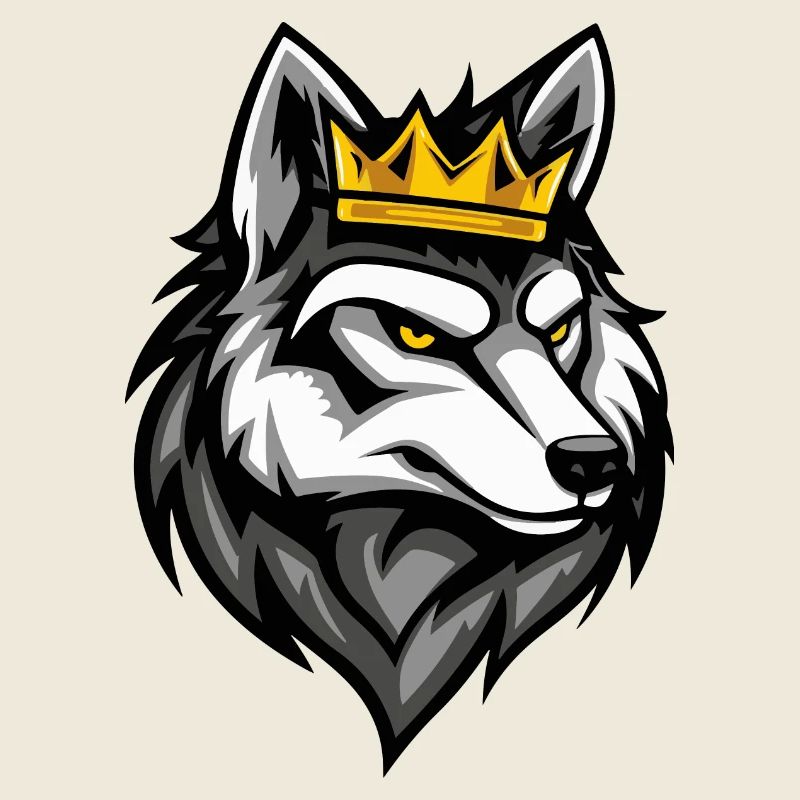 Wolf Cartoon Krone