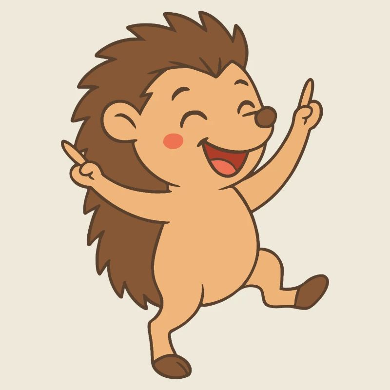 Bébé hérisson dansant petit ami