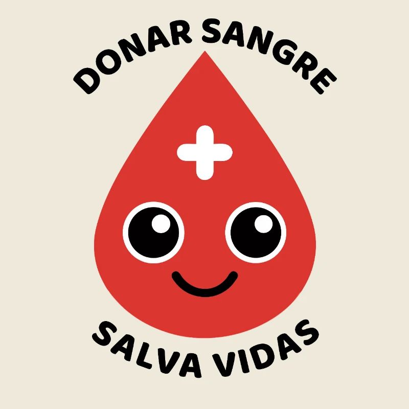 Blooddrop with Friendly Face