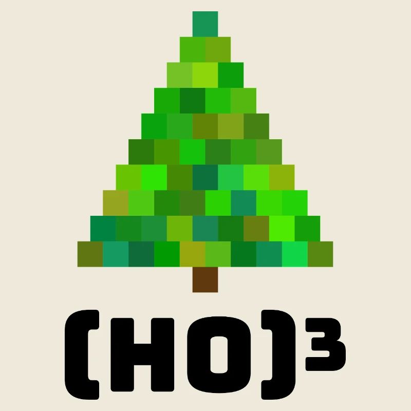 Pixelige Weihnachtsbaum Illustration