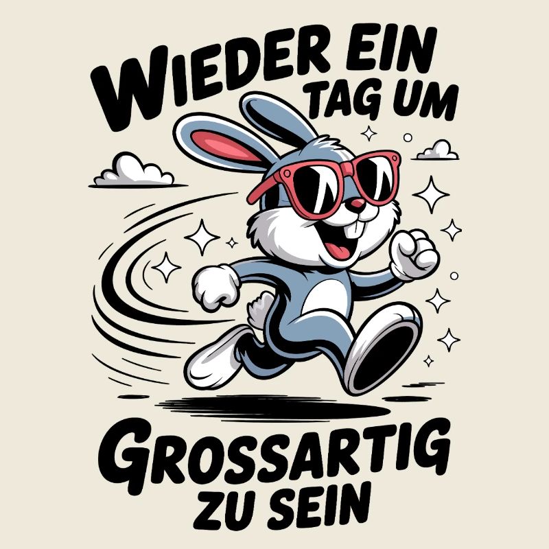 Lapin de dessin animé drôle avec des lunettes de soleil