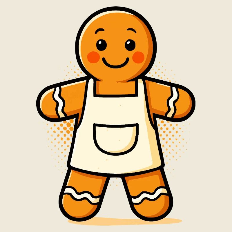 Lebkuchenmann mit Schürze