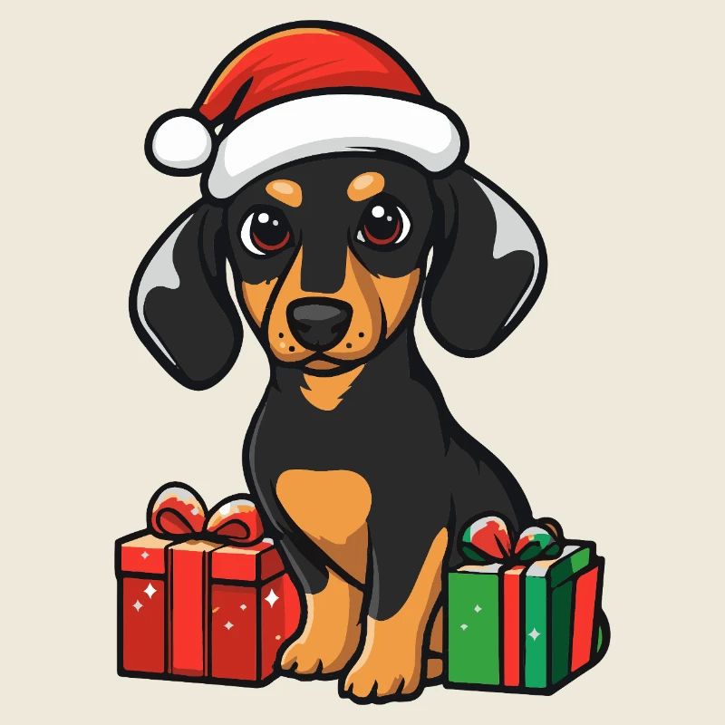 Cadeaux de Noël Teckel Teckel